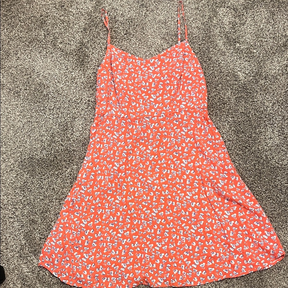 SO Women's Mini Dress - Red and White Floral